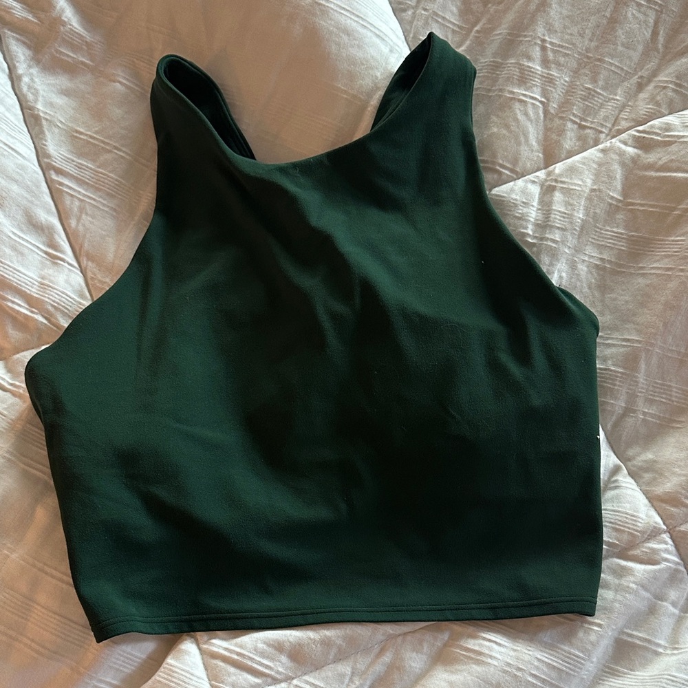 Athleta Dark Green Crop Top
